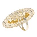 14ct Yellow And White Gold Lion Patterned Fancy Ring