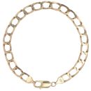 9ct Yellow Gold Curb Bracelet 8"