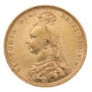 1890 Victoria Jubilee Head UK Full Sovereign Coin