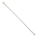 14ct Yellow Gold Cubic Zirconia Tennis Bracelet 7.5"