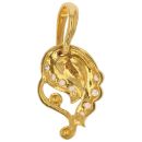 22ct Yellow Gold Cubic Zirconia Paisley Pendant