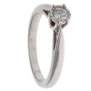 9ct White Gold 0.15ct Diamond Solitaire Ring