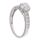 9ct White Gold Cubic Zirconia Ring