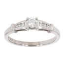 9ct White Gold 0.25ct Diamond Solitaire Ring