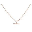 9ct Rose Gold Albert T-Bar Chain 20"
