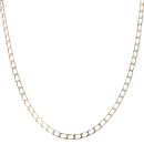 9ct Yellow Gold Square Curb Chain 18"