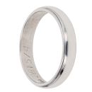 18ct White Gold Milgrain Wedding Band 3.9mm