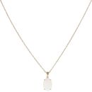 9ct Yellow Gold Opal Pendant and Chain 18"