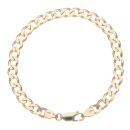 9ct Yellow Gold Curb Bracelet 8"