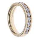 9ct Yellow Gold 1.00ct Brilliant Cut Lab Grown Diamond Eternity Ring