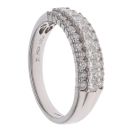 18ct White Gold 1.00ct Brilliant Cut Diamond Cluster Ring