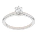 Tiffany & Co. Platinum 0.31ct Brilliant Cut Diamond Solitaire Ring