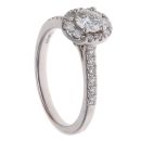 18ct White Gold 0.77ct Brilliant Cut Diamond Cluster Ring
