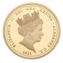 2021 Elizabeth II Remembrance Day Alderney Double Sovereign Coin Proof Boxed