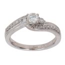 18ct White Gold 0.35ct Brilliant Cut Diamond Solitaire Ring
