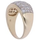 9ct Yellow Gold Cubic Zirconia Cluster Ring