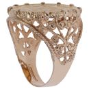 9ct Yellow Gold 1875 Victoria Young Head Australia Full Sovereign Coin Ring