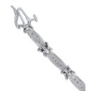 9ct White Gold 0.60ct Brilliant Cut Diamond Bracelet 7.5"