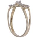 9ct Yellow Gold 0.50ct Brilliant Cut Diamond Infinity Ring