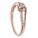 9ct Rose Gold 0.15ct Brilliant Cut Diamond Solitaire Ring