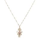 9ct Yellow Gold Multi Gemstone Ragdoll Pendant and Chain 20"