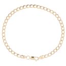 9ct Yellow Gold Curb Bracelet 9.5"
