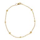 22ct Yellow Gold Fancy Bead Bracelet 7"
