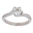 18ct White Gold 0.80ct Brilliant Cut Diamond Solitaire Ring
