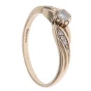 9ct Yellow Gold 0.20ct Brilliant Cut Diamond Solitaire Ring