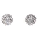 18ct White Gold 0.50ct Brilliant Cut Diamond Cluster Stud Earrings