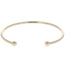 9ct Yellow Gold Plain Torque Bangle
