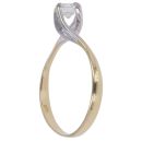 18ct Yellow And White Gold 0.50ct Brilliant Cut Diamond Solitaire Ring