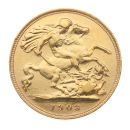 1903 Edward VII Large Head UK Half Sovereign Coin