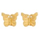 22ct Yellow Gold Butterfly Stud Earrings