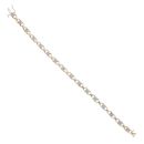 9ct Yellow Gold 1.00ct Brilliant Cut Diamond Daisy Bracelet 7"