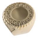 14ct Yellow Gold Greek Key Patterned Signet Ring