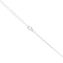 Silver Cubic Zirconia Chain 18"
