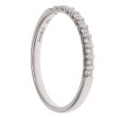 18ct White Gold 0.25ct Brilliant Cut Diamond Half Eternity Ring