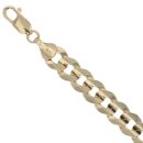 9ct Yellow Gold Curb Bracelet 8.5"
