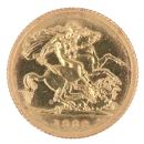 1982 Elizabeth II Decimal Portrait UK Half Sovereign Coin