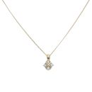 18ct Yellow Gold 0.30ct Brilliant Cut Diamond Pendant and Chain 16"