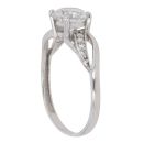 9ct White Gold Cubic Zirconia Single Stone Ring