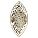 14ct Yellow Gold Oval Greek Key Ring