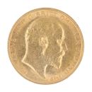 1907 Edward VII Large Head UK Half Sovereign Coin
