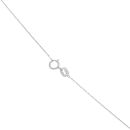 14ct White Gold 0.70ct Emerald And Brilliant Cut Diamond Cluster Pendant And Chain 16"