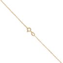 9ct Yellow Gold  0.13cts Diamond And Emerald Pendant And 16" Chain by Anya Belle