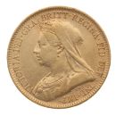 1894 Victoria Old Head UK Half Sovereign Coin