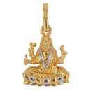 22ct Yellow and White Gold Lakshmi Pendant