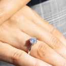 9ct White Gold 1.50ct Lab Grown Diamond Solitaire Ring