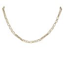 14ct Yellow Gold Belcher And Bar 24" Chain